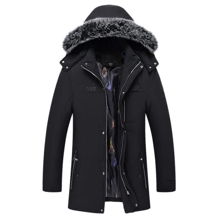 Doudoune Homme à capuche XXL Noir Noir  Cdiscount PrêtàPorter