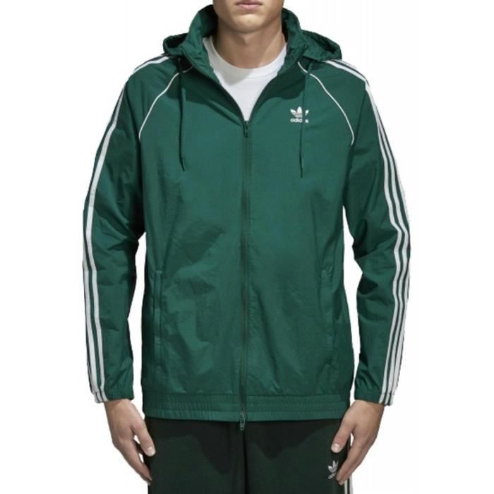 veste adidas noir et verte