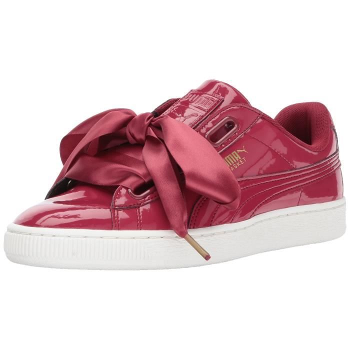 puma heart patent rouge