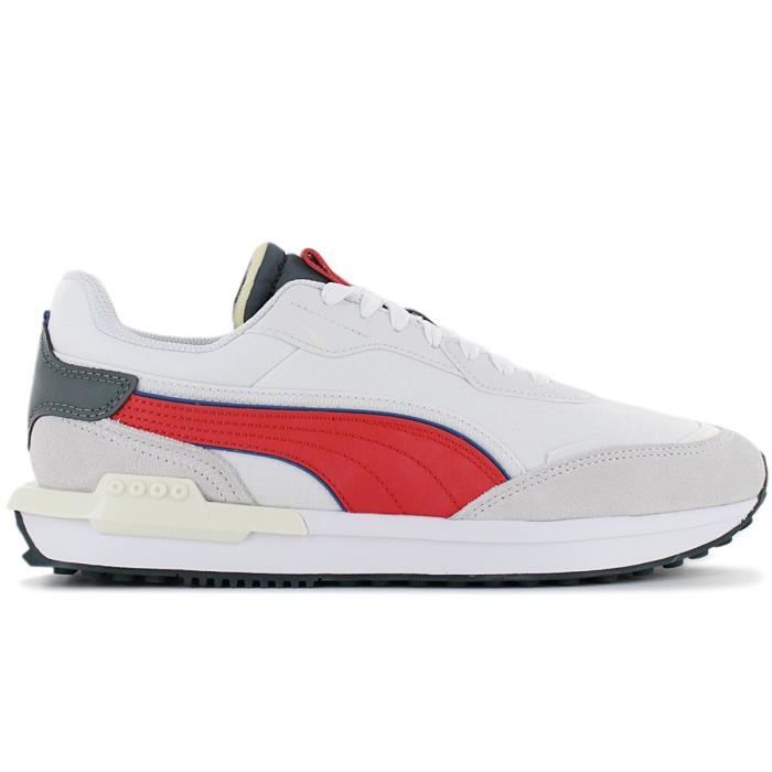 Puma City Rider Electric Hommes Freizeit Sneakers Baskets Chaussures 382045 06 Blanc Cdiscount Chaussures