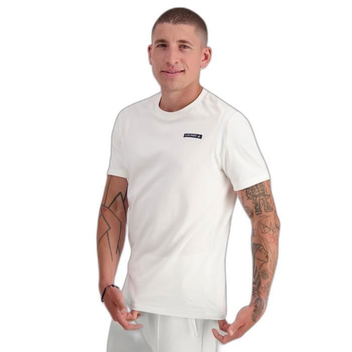 T shirt Le Coq Sportif Arthur Ashe N 2 Blanc Cdiscount Pret a Porter