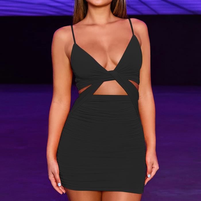 robe col v plongeant