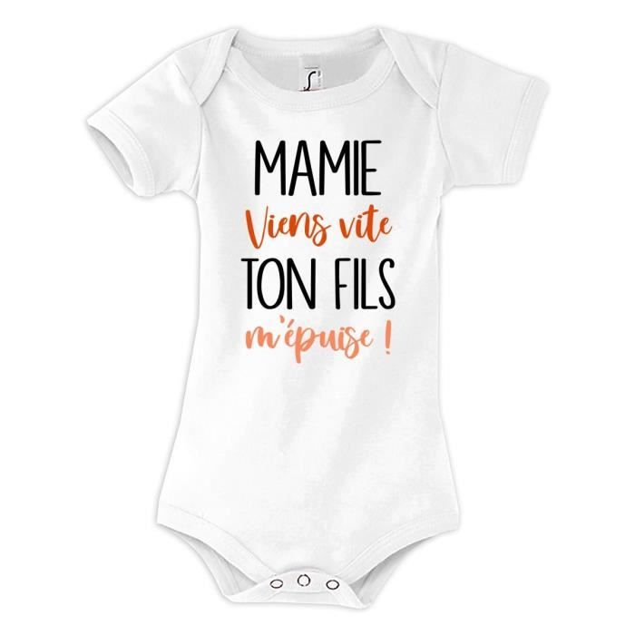 Planetee Body Bébé "Tata Viens Vite Ton Frère M'épuise" - Imprimé En France