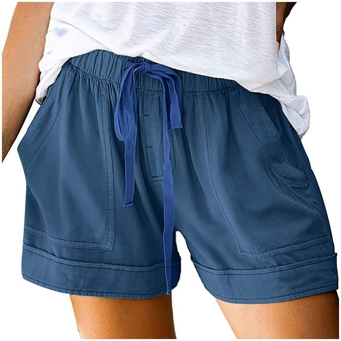 Short Bermuda Femme Court Short Ete Chic Bermuda Court Mode Taille