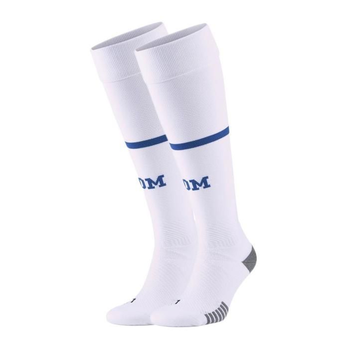 Chaussettes domicile OM 2022 23 blanc bleu 35 38 Cdiscount Sport