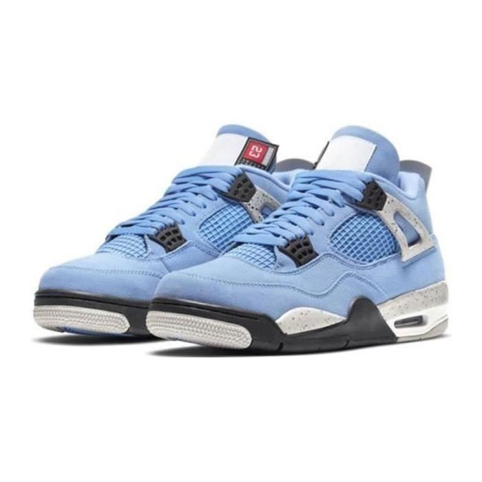 Nike Air-Jordanx 4 Retro Military Noir Blanc et Noir Femme Homme AJ4 Chaussures de basket-Bleu Université Nike Air-Jordanx 4 Retro Military Noir Blanc et Noir Femme Homme AJ4 Chaussures de basket-Bleu Université