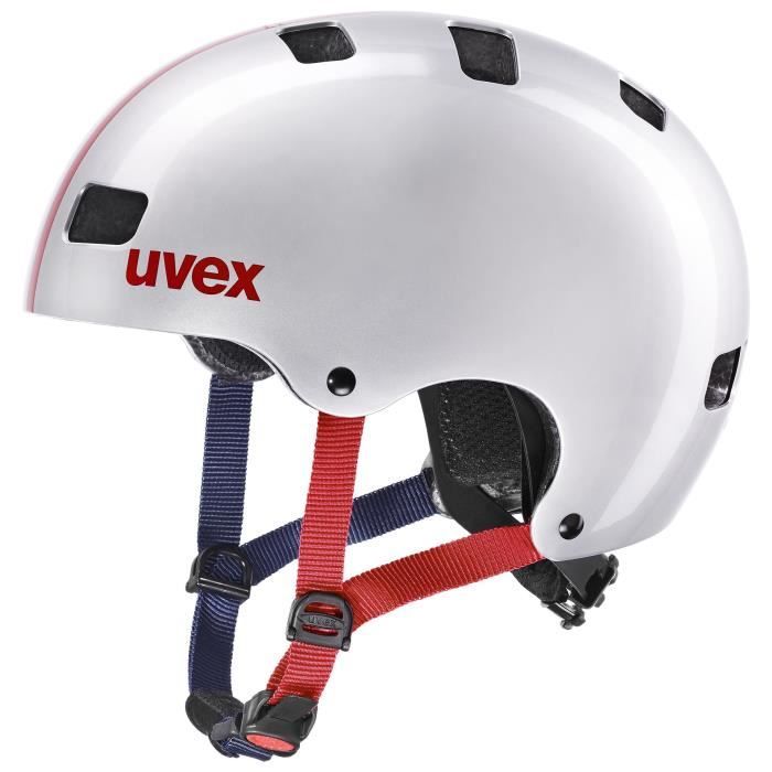 Casque Vélo Enfant Uvex 3 - Race Silver - 51/55 Cm - Sport