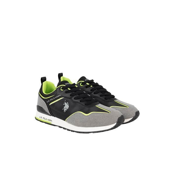 Baskets Homme U.S. Polo Assn. Tabry 002 en Cuir Noir - Lacets Baskets Homme U.S. Polo Assn. Tabry 002 en Cuir Noir - Lacets