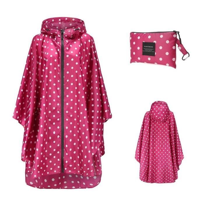 Vêtement Pluie Enfant Léger Poncho De Pluie Enfant Imperméable – Respirant, Capuche Transparente, 4 Tailles