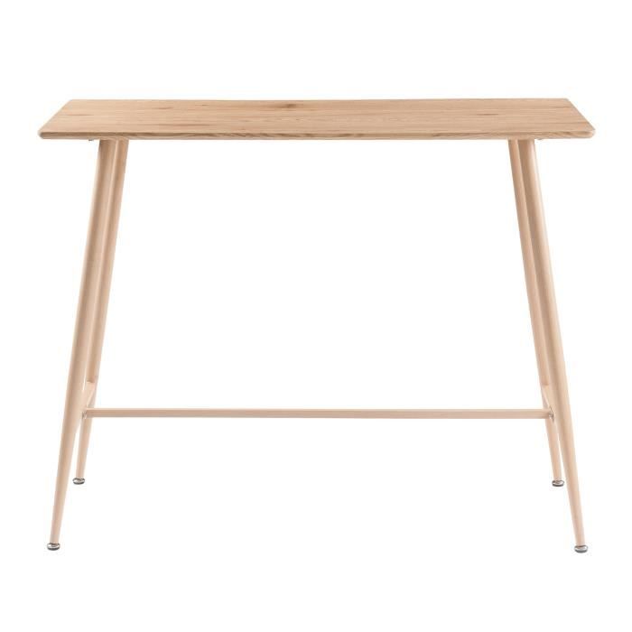 Table Bar Console Hauteur 95cm En Bois Lewis Achat Vente