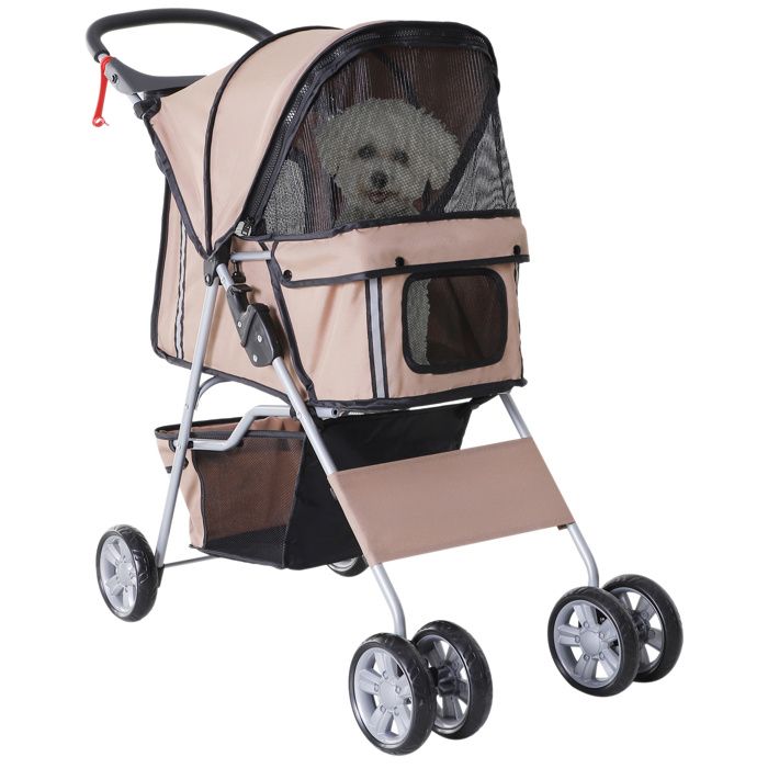 Poussette chien avec habillage pluie - Cdiscount