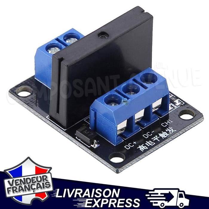 MODULE RELAIS 5V 1 CANAL OPTOCOUPLEURS LOW ARDUINO RASPBERRY ...