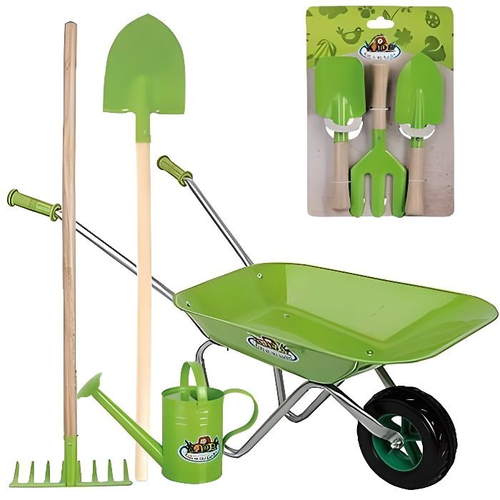 Kit d'outils de jardinage pour petit jardinier (enfants)