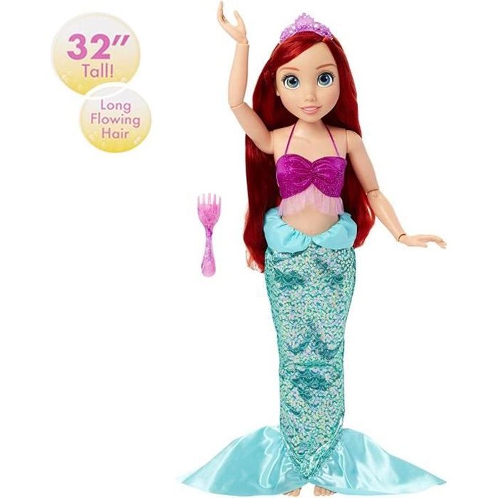 Poupée Ariel Disney Princesses - Ma Meilleure Amie - 80 cm - Articulée avec  Accessoires - Cdiscount Jeux - Jouets