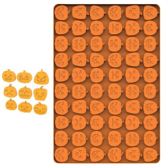 Lot De 2 Moules à Chocolat Halloween En Silicone 3D - Violet - 50 Ml