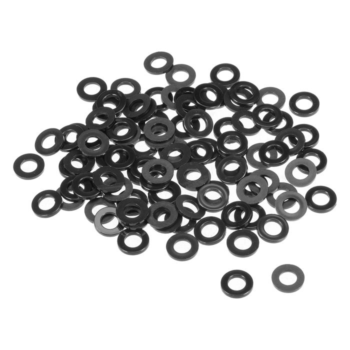 20 Rondelle Svasate A Tazza M6 In Alluminio Anodizzato Nero – 17,7x10x7 Mm, Per Fissaggi Decorativi E Meccanici