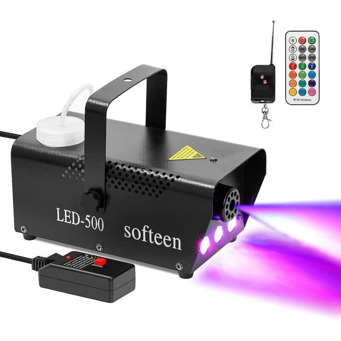Machine à Fumée 500W Avec Lumières RGB - Effets Brume Et Couleurs Pour Fêtes