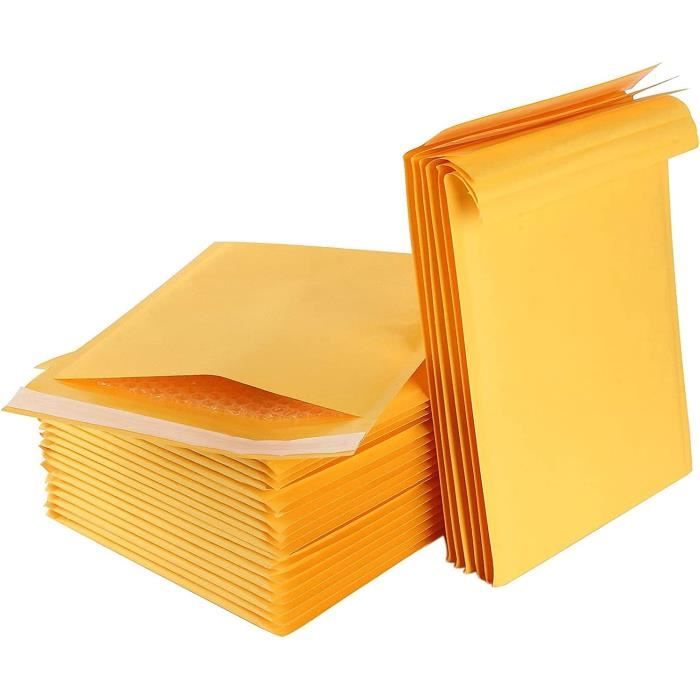 Lot De 100 Enveloppes à Bulles Kraft #000 Pour Expédition - Intérieur 4x7 Pouces, Extérieur 5x8 Pouces