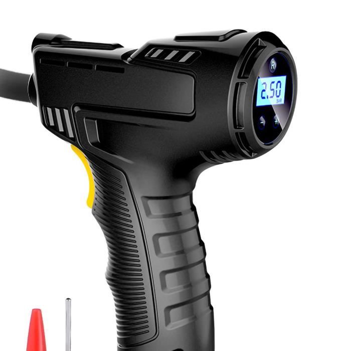 Gonfleur De Pneu Numérique Portable CZK-3665 - Sur Prise Allume-cigare 12V, Noir