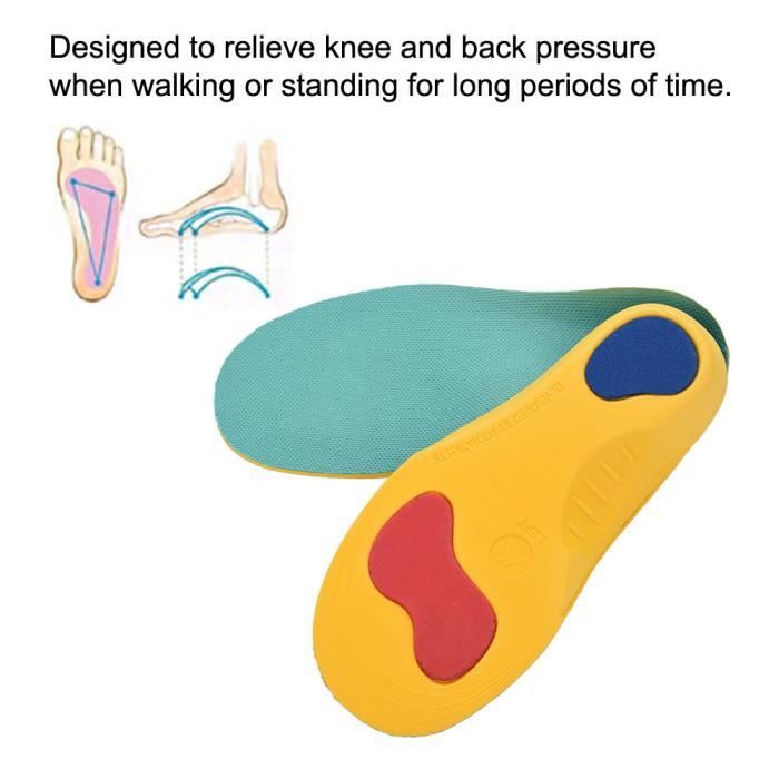 Zifeet Ortho Semelles Orthopédiques 23 Cm - Soutien Voûte Plantaire Absorption Chocs Fasciite Plantaire Pieds Plats