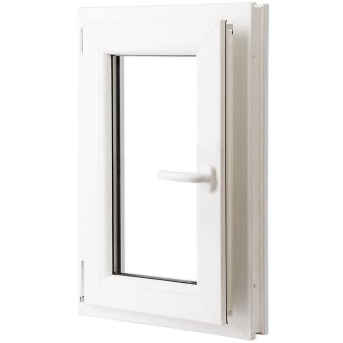 Tableau Double Vitrage Acoustique 500x750mm Fenetre Oscillo Battante En Pvc Double Vitrage Isolation