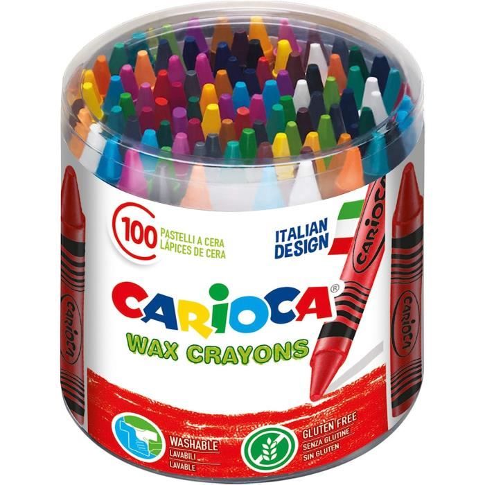 Dot Crayon, à la cire qui ne tachent pas, multicolore.