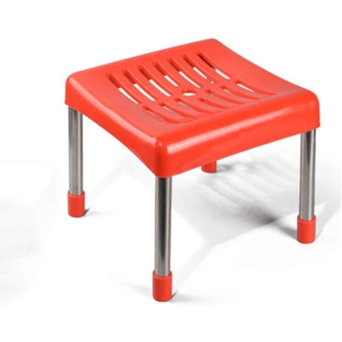 RayLove Tabouret Salle De Bain Éventail 2 Niveaux - Rangement, Coussin Antidérapant, Portable Étanché Noir