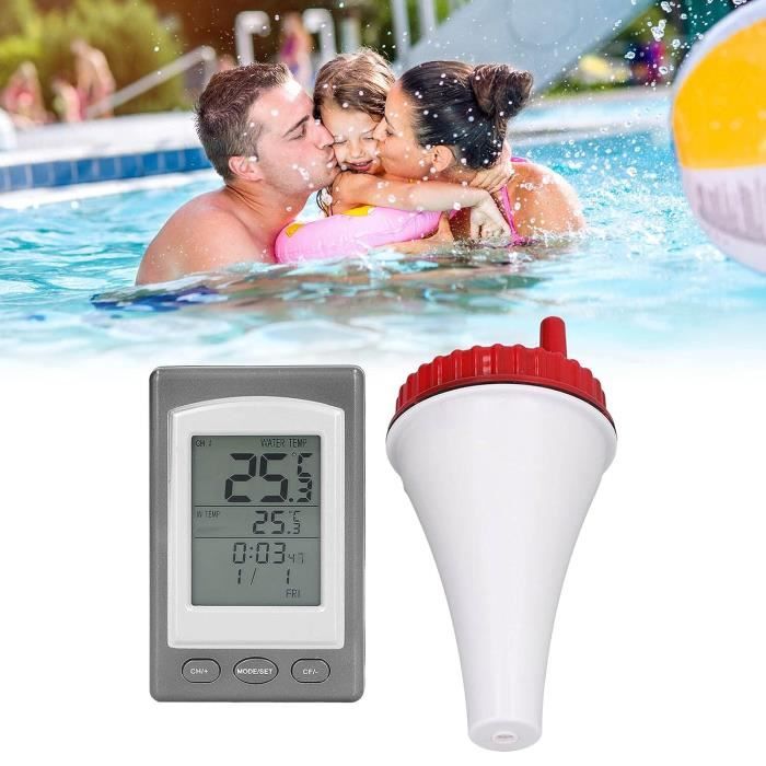Thermomètre Piscine Connecté Sans Fil | Étanche IP67, écran LCD, Portée 60m, Pour Aquariums, Spas, étangs - 8
