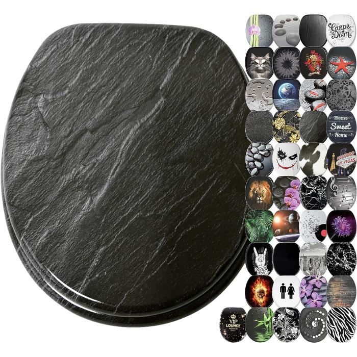 Autocollant Amusant Pour Abattant WC - Motif Tête De Mort Rose - Déco Halloween - PVC Imperméable - Facile à Coller/décoller