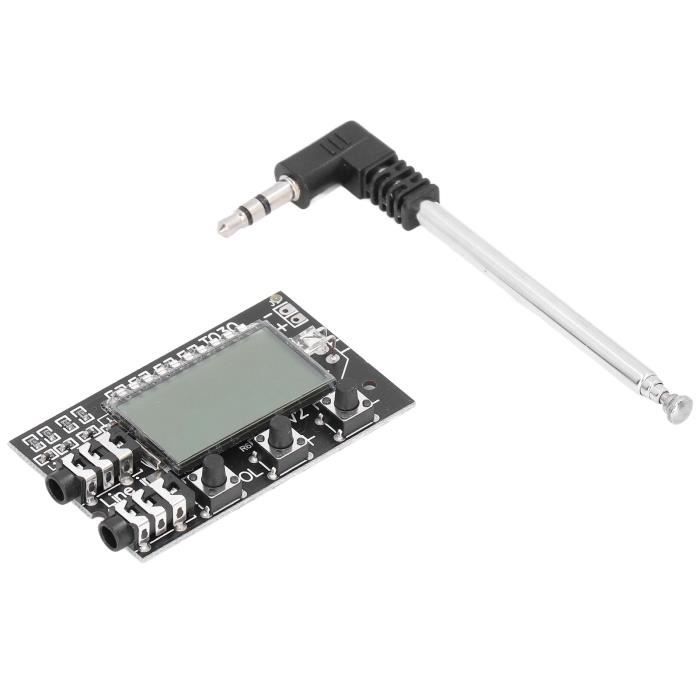 Émetteur FM Numérique – Fréquence Réglable 76-108 MHz, écran LCD, Portée Jusqu’à 2000 M, Alimentation USB-C