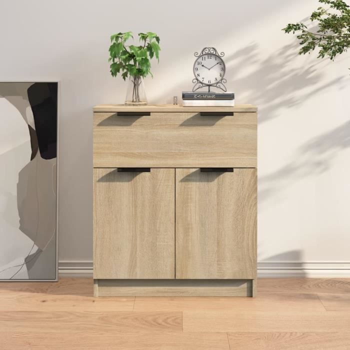 811091 vidaXL Buffet Chêne sonoma 60x30x70 cm Bois dingénierie