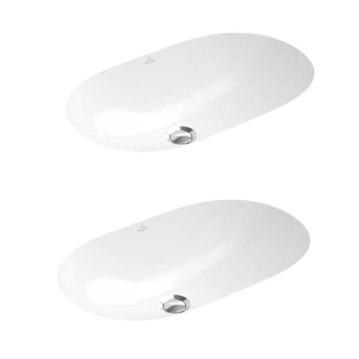 Villeroy & Boch Lot de deux vasques à encastrer par le dessous VILLEROY ET BOCH O.Novo - vue 1