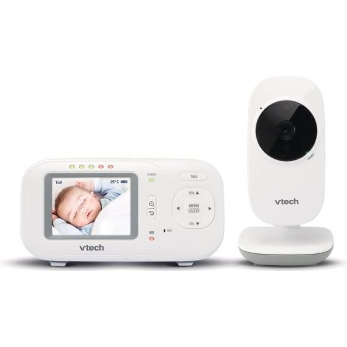 Babyphone Vidéo Classic BM2650 - VTECH - Ecoute-bébé numérique avec écran couleur - Sans interférence