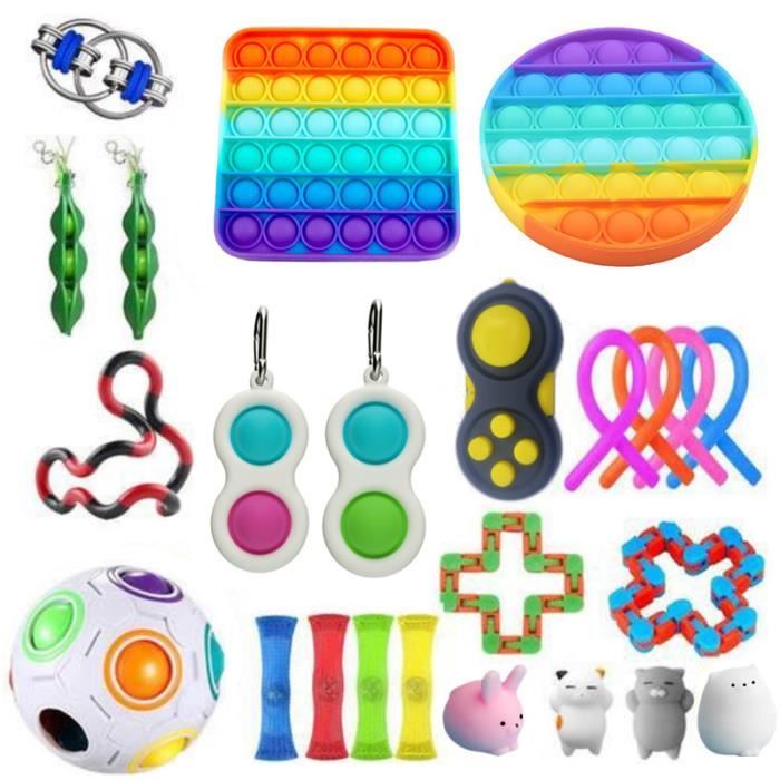 JOUET ANTI STRESS JY SET 4 Ensemble de jouets Anti Stress pour