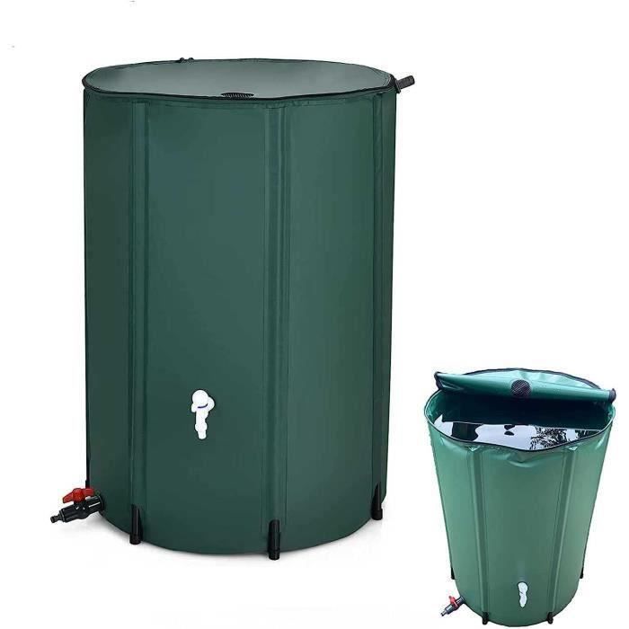 ECD Germany Bâche Couverture Réservoir IBC 120x100x116 Cm 1000L - Noire Étanche PEHD