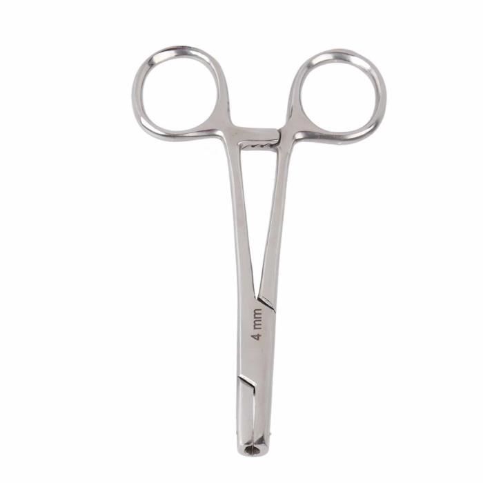Lot De 8 Pinces à Piercing Kabwea En Acier Inoxydable 316L - 4 Tailles (1,5mm à 3mm) Pour Nez, Hélix Et Plus
