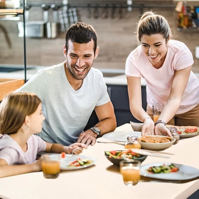 Mateju Nappe Rectangulaire De Table Ajustée Vert Clair 90x140CM