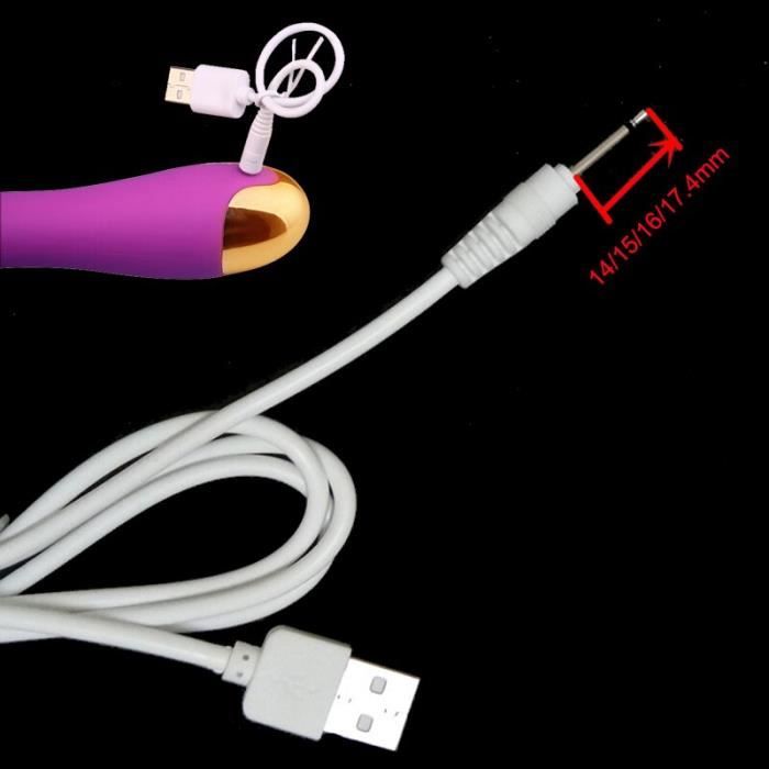 USB chargeur d'alimentation cc vibrateur câble produits sexuels pour  vibrateurs gode masturbateur Rechargeable jouet - 16mm - WL9416 - Achat /  Vente USB chargeur d'alimentation cc - Cdiscount