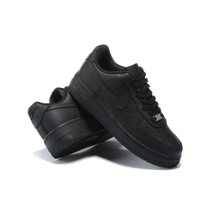 Baskets Nike AIR Force 1 Run Retro High Running Femme Homme Noir Taille 39 Noir Cdiscount Chaussures