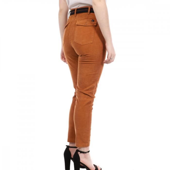 Pantalon velours camel discount femme