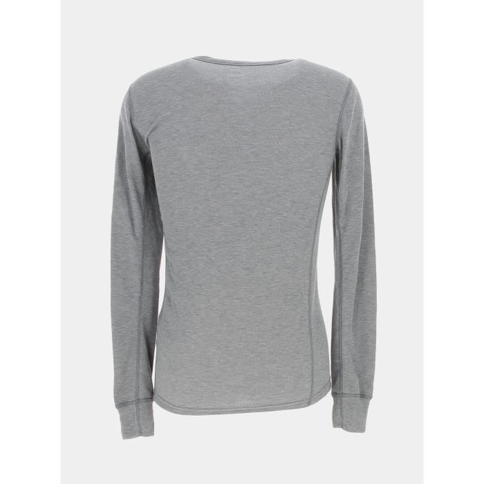 Sous vetements thermiques chauds T shirt ML col rond Active Warm Eco Odlo Ski Gris clair Adulte Gris clair Cdiscount Sport
