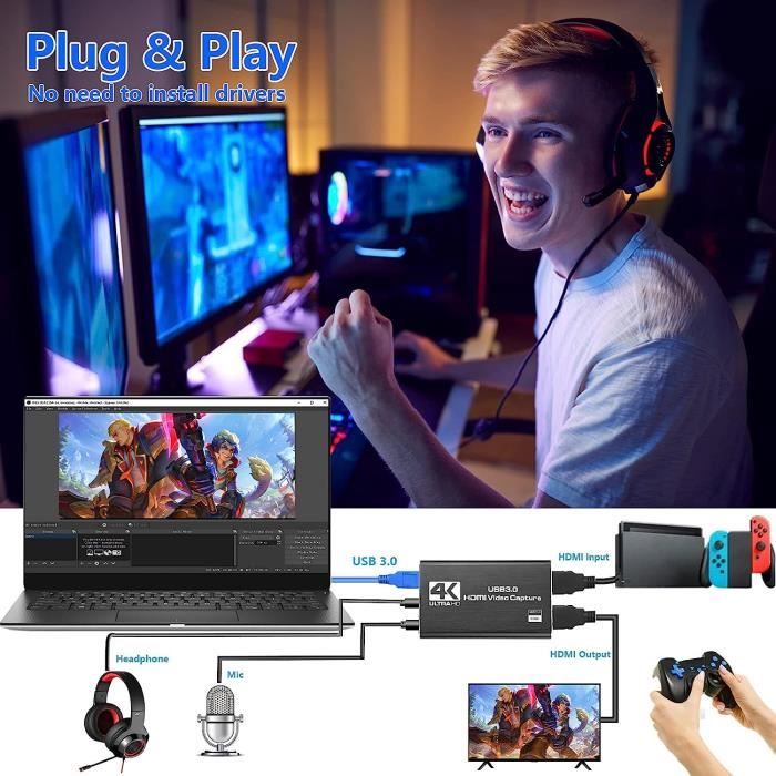 Carte de capture HDI 4K Ca Link - Carte de capture vidéo HDI vers