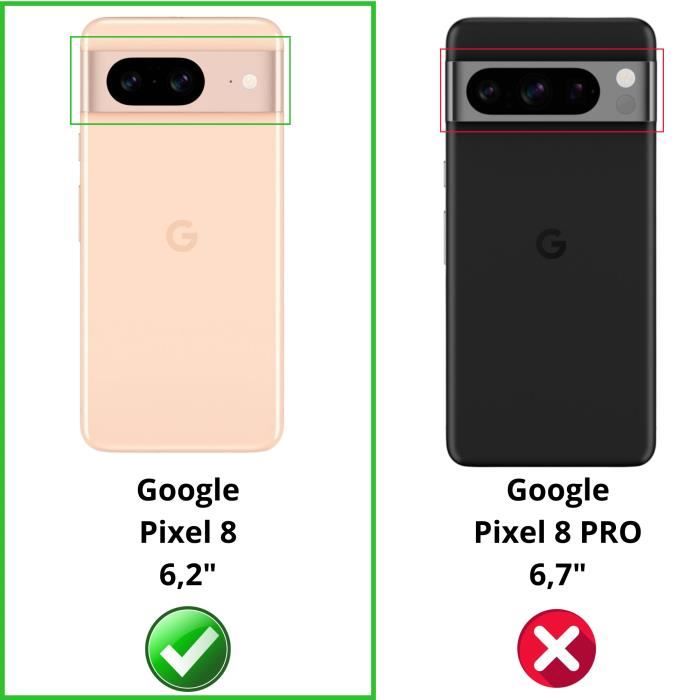 Coque Silicone Transparente Renforcée Pour Google Pixel 8a - Protection Anti-choc + 2 Verres Trempés Inclus - Marque Little Boutik