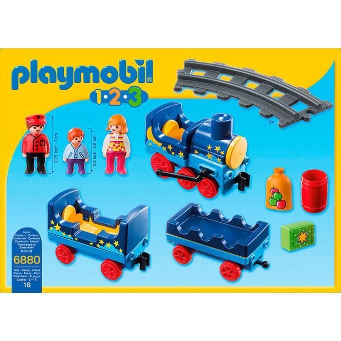 Train Étoilé PLAYMOBIL 1.2.3 - Avec Passagers et Rails - Mixte - A partir  de 18 mois - Cdiscount Jeux - Jouets