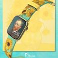 Bracelet pour smartwatch Van Gogh - Sous licence officielle - MobyFox - Blanc - Conçu pour Smartwatch-2