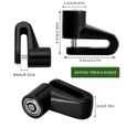 Cadenas Antivol pour Trottinette Moto Vélo Verrou Frein Disque avec Câble de Rappel pour Trottinette Electrique Xiaomi M365-Pro-2