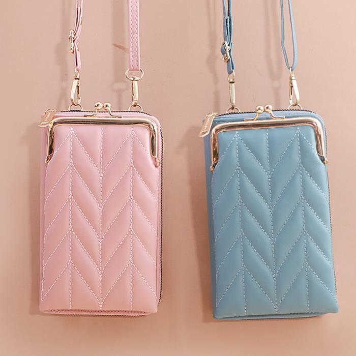 Sac pochette cuir souple sale
