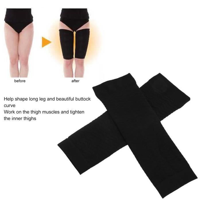 HURRISE Femmes Cuissardes Minceur Cuisse Wraps Compression Cuisse