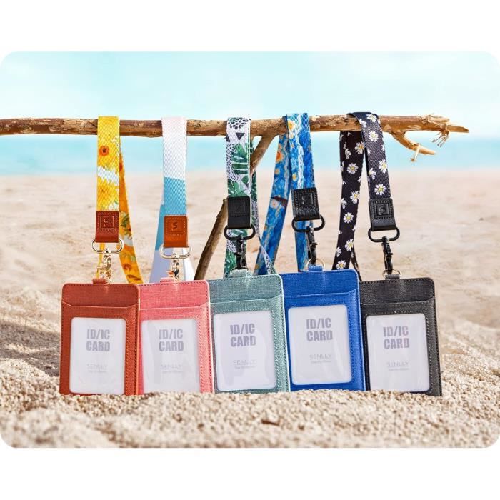 Porte Carte Avec Cordon Rétractable