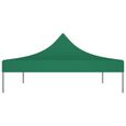 :)19943 GRAND Toit de tente de réception ECONOMIQUE - Toile de Tonnelle 4x3 m Vert 270 g-m² Pour Extérieur Terrasse Jardin Patio-3